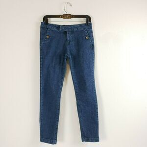 BDG Urban Outfitters Womens Button Ankle Skinny Dark Wash Jeans Size 29